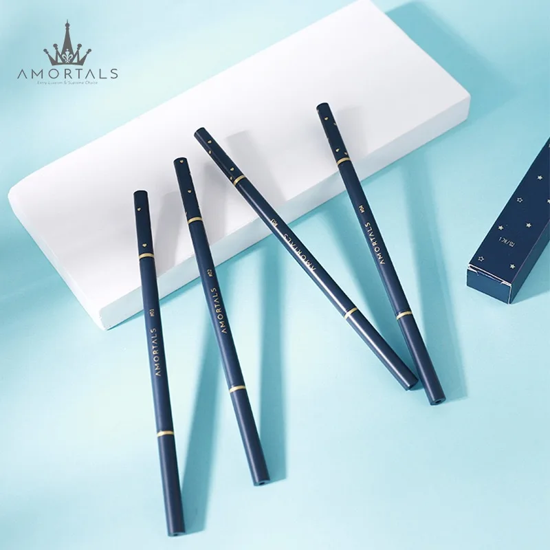 مكياج طبيعي برأسين قلم حواجب أوتوماتيكي ، مقاوم للماء ، يدوم طويلاً ، أدوات سهلة ، قلم بفرشاة ، 4 ألوان #3