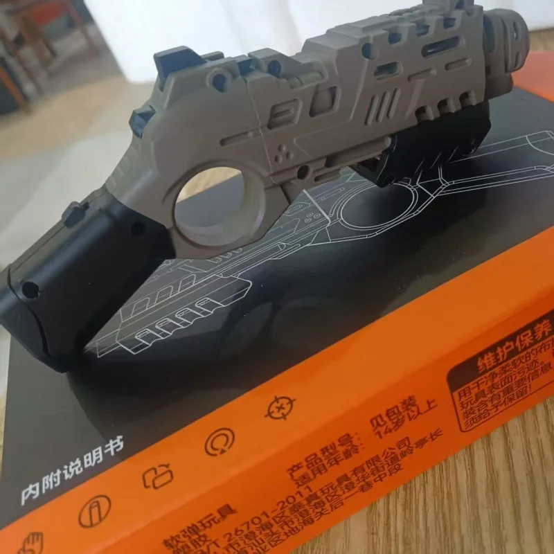 Spray Gun EDC Fired Soft Bullet Pistol Multi Playability Ratchet Flip Decompression Push Slider Fidget Spinner Fingertip Toy - Image 4