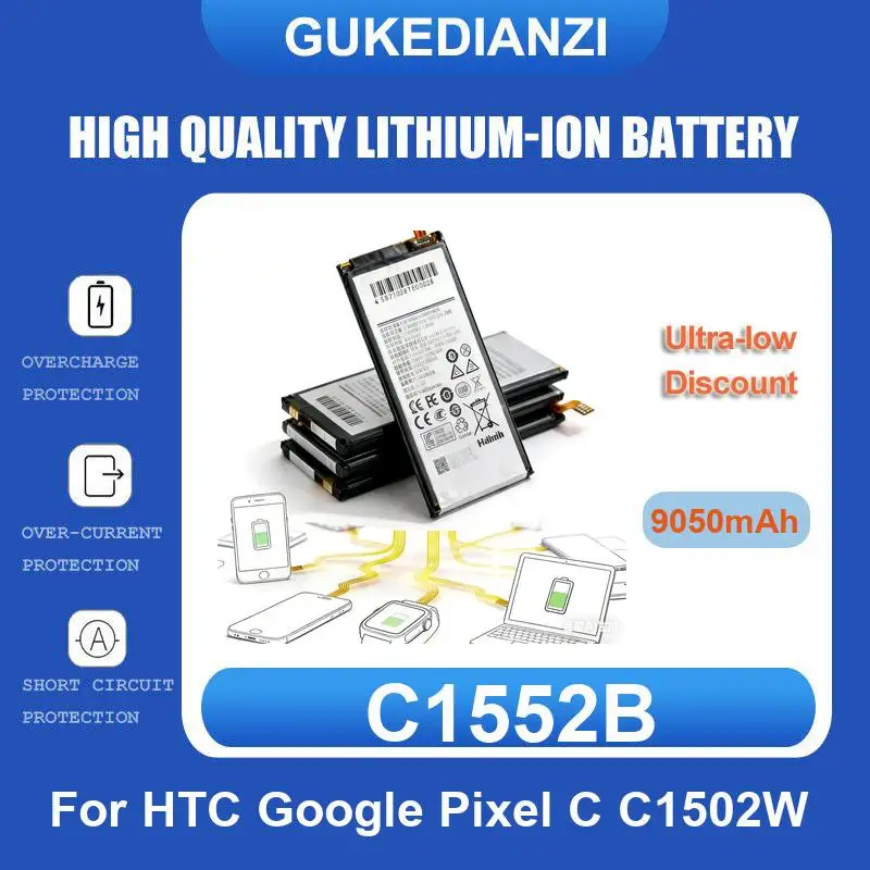 

Battery For HTC Google Pixel C C1502W flyer P510E Nexus TH1 9 8.9 inch
