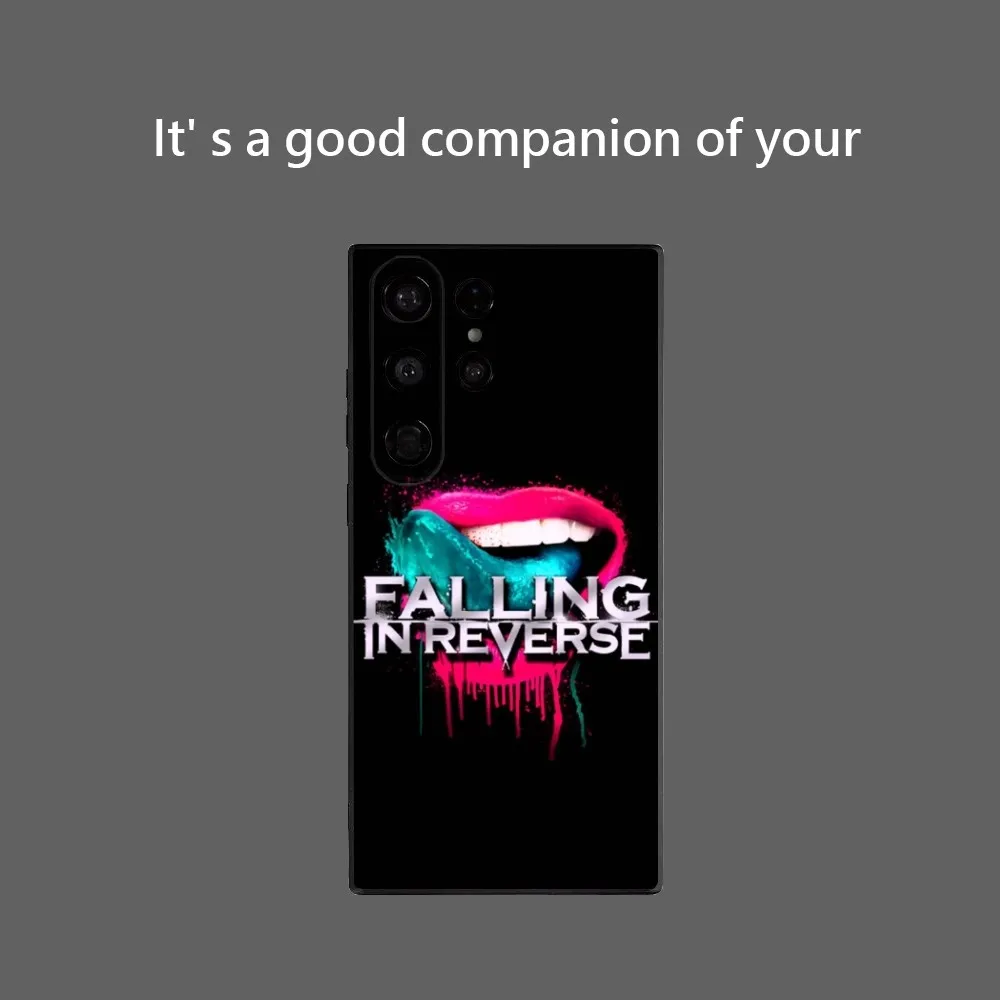 F-Falling In Reverse Phone Case Band For Samsung Galaxy S25 Ultra S22 S23 S24 Ultra S21 S20 5G Protective Soft Silicone TPU Fu