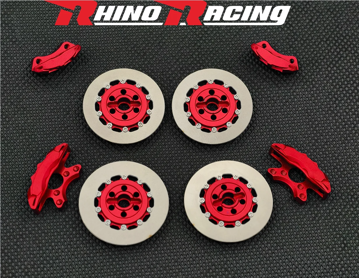 RHINO RACING SHARK SR Juego de pastillas de freno y disco de freno de metal 6 mm Negro/Rojo/Viola/Azul