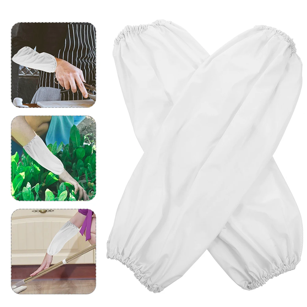 

4pcs Waterproof Arm Sleeves For Kitchen Housework Protection Oversleeves Oilproof Easy Clean Unisex Work Sleeve