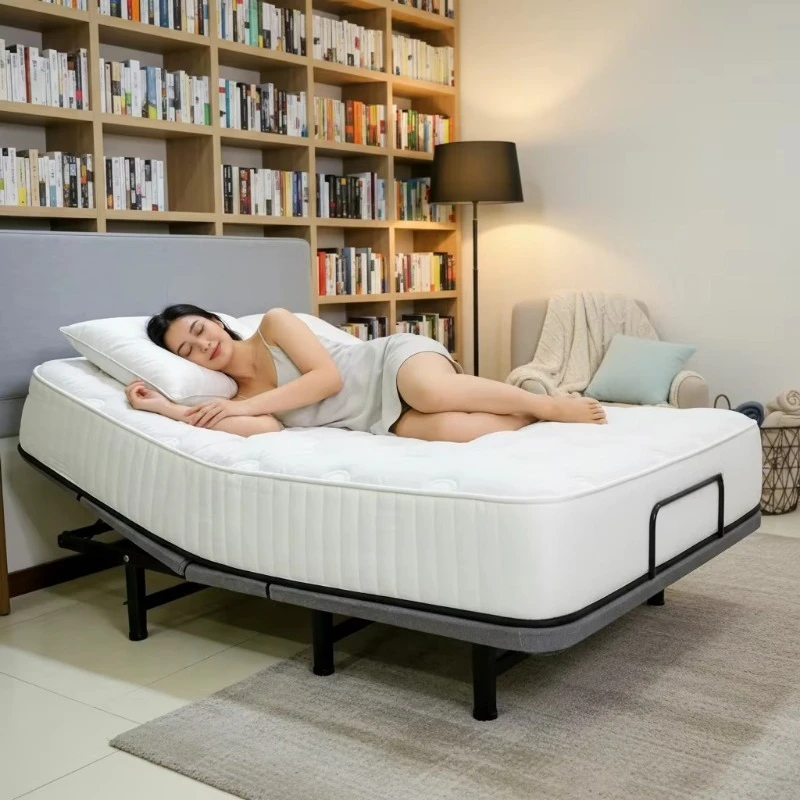 Wholesale Iron Electric King Size Premium Comfortable Adjustable Bed | Motor Modern Design 300KG Bearing Capacity