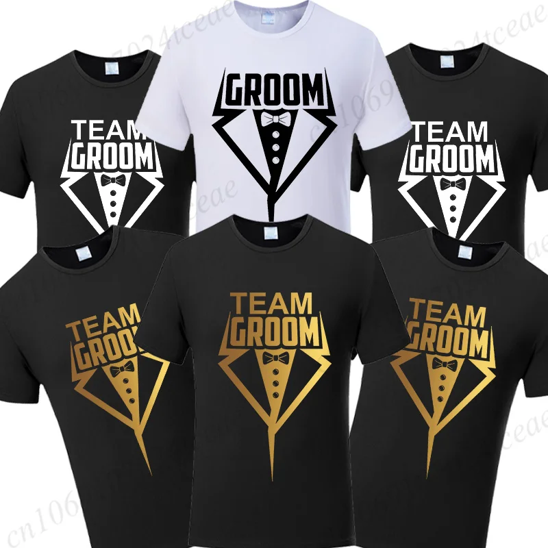 Team Groom Wedding Shirt, Bachelor Stag Party Graphic Tee, Funny Groom Squad T-Shirt, Best Man Groom T-Shirts for Groomsmen