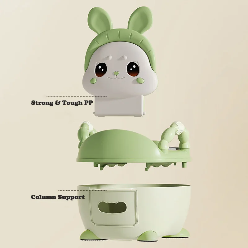 Cartoon Rabbit Portable Toilet Seat Children's Pot Travel Pot Bebe Toilette Portable Potty Child Urinal Potty Training Seat