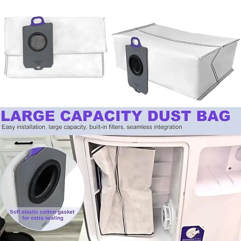 A21Q -50PCS Vacuum Cleaner Brush Dust Bag Filter And Mop Cloth Set For Narwal Freo Z Ultra Vacuum Cleaner Replacement Parts