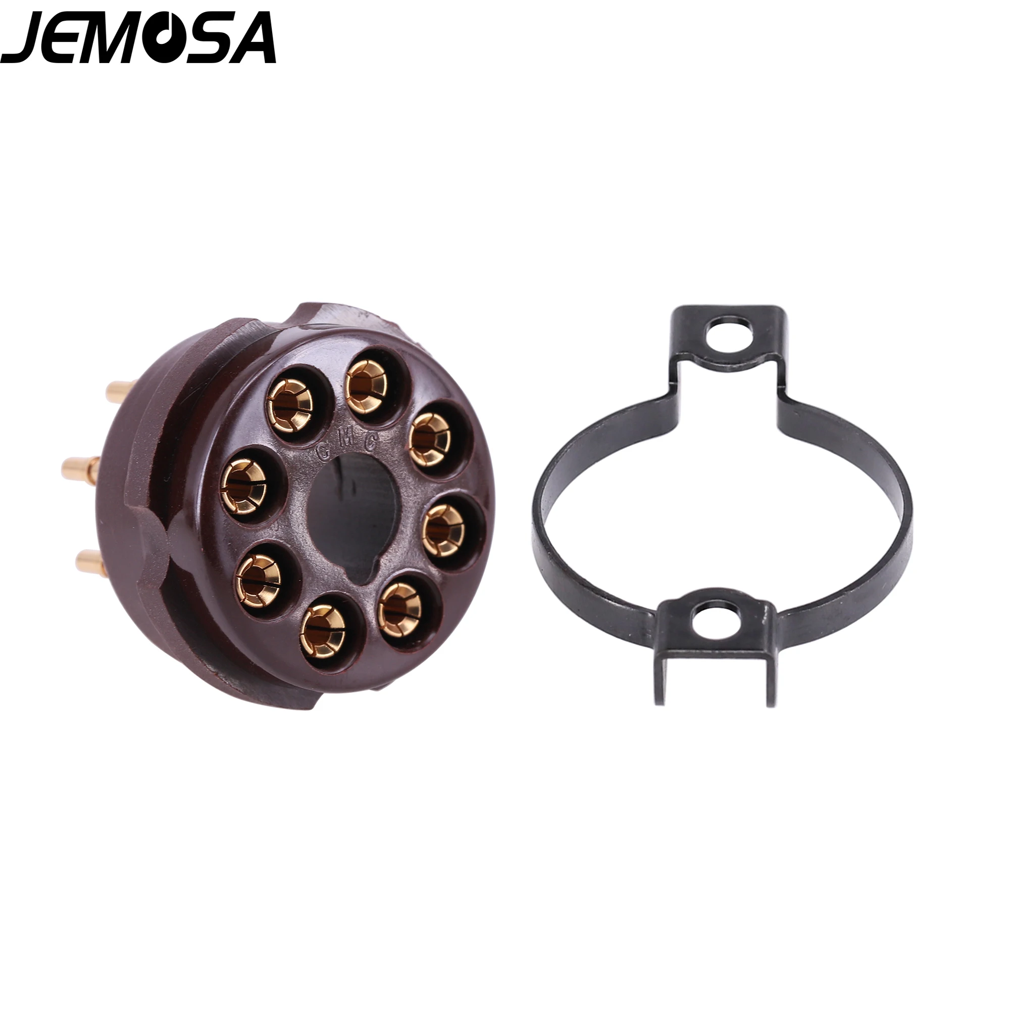 CMC-enchufe de tubo de 8 pines, baquelita marrón para 6SN7, KT88, EL34, 6550, 6L6, 6CA7, 6SL7, KT66, amplificador de Audio de tubo Vintage, HIFI