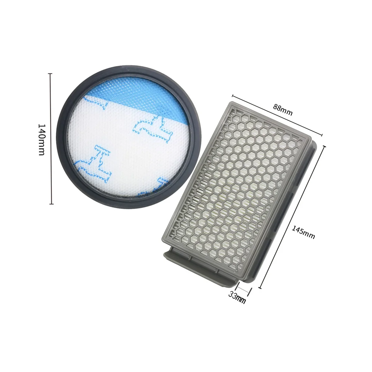 Für RO3715 / 3759 / 3798 / 3799 / 3718 / 2957 Samurai SG3751WA Power Cyclonic Staubsauger Ersatzfilter