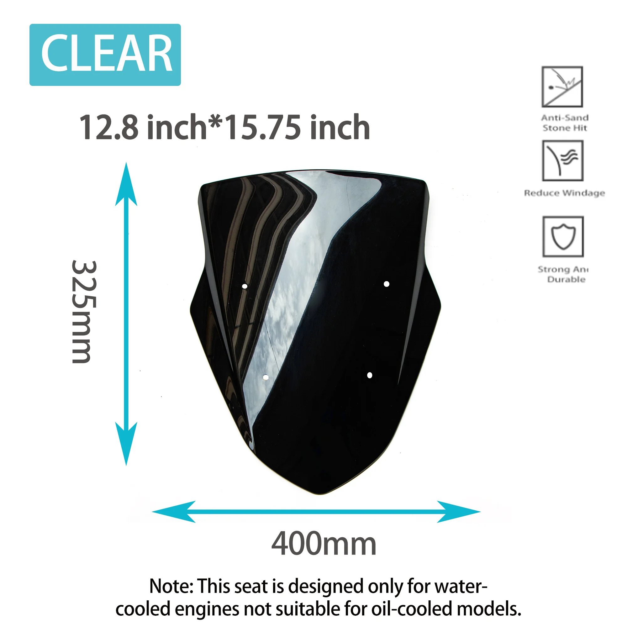 يصلح لياماها NMAX125 NMAX155 2015 - 2020 OCITO 125 15-18 الزجاج الأمامي منحرف دراجة نارية الزجاج الأمامي NMAX 125 155 #6