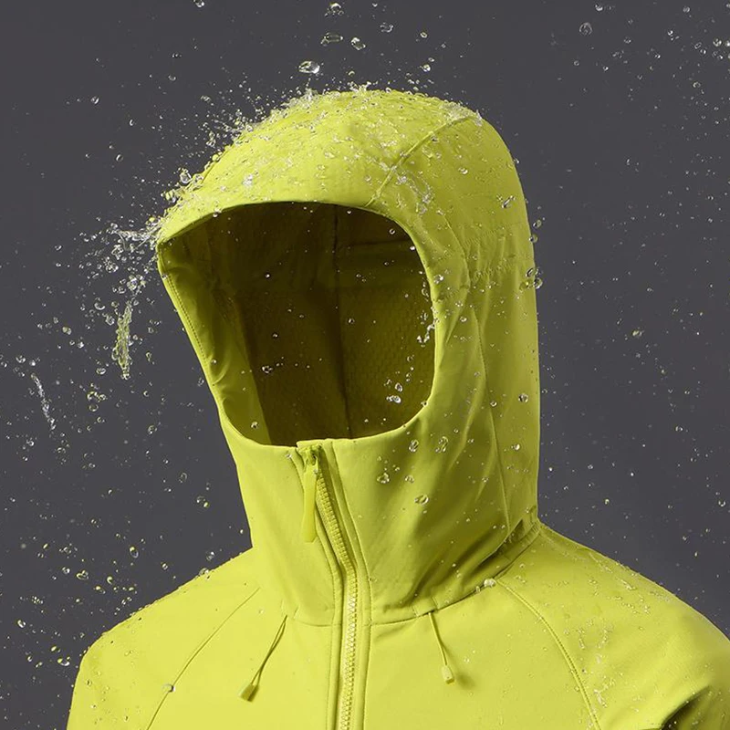 Men Women Waterproof Soft Shell Jacket Windproof Warm Fleece Rain Coat Unisex Hiking Climbing Trekking Outdoor Windbreaker