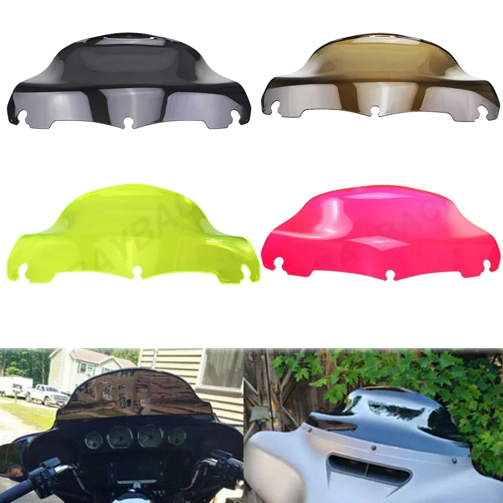 Motorcycle 9'' Windshield Fairing Windscreen Cover For Harley Touring Street Electra Glide Ultra FLHX 2014-2019 2020 2021 2022