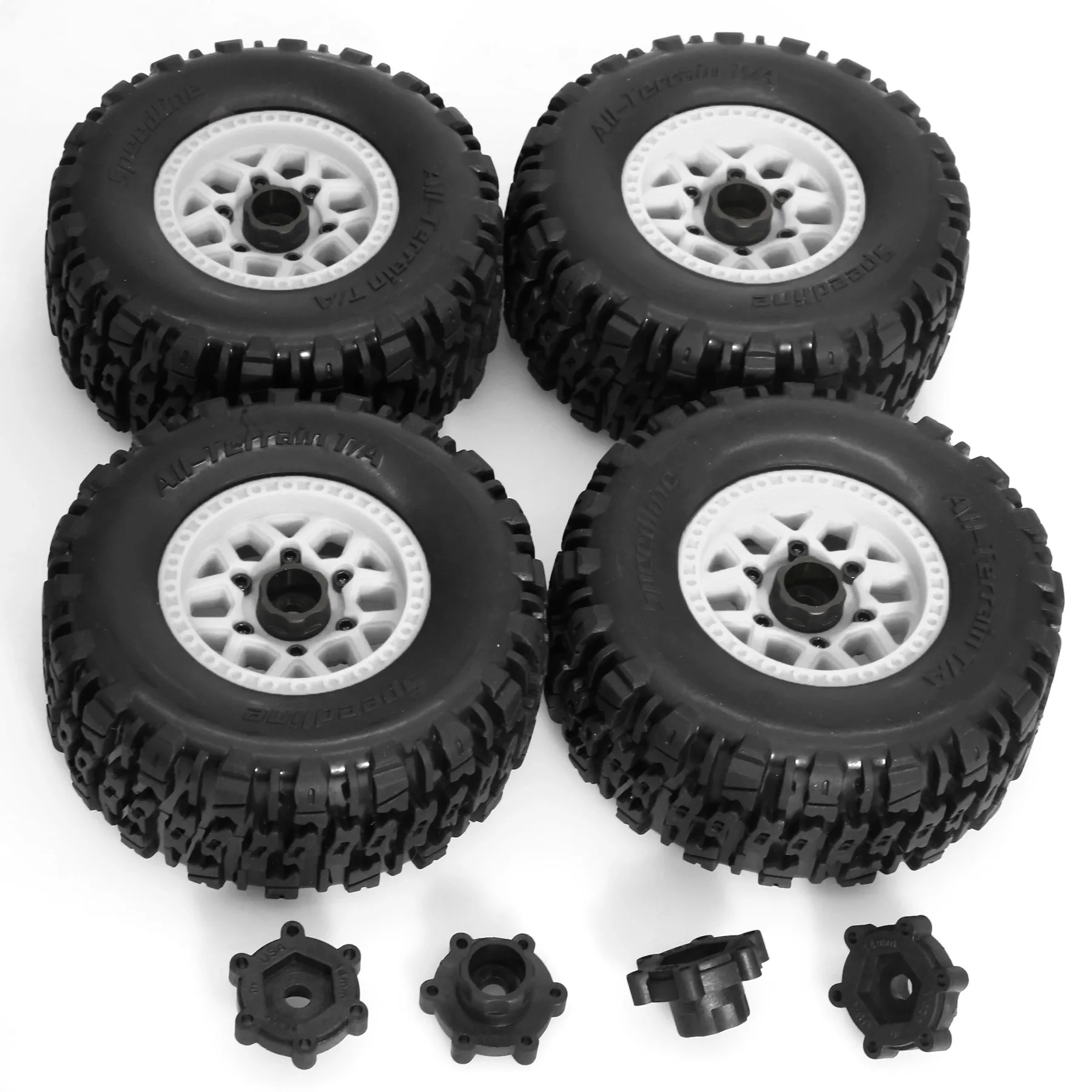 4pcs 12mm and 14mm Hex Short Course Truck Wheel Tire for ARRMA Mojave TRAXXAS UDR Yikong DF7 FS Baja Losi Buggy RC Car