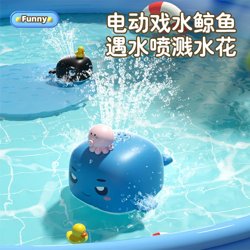 Electric Water Spray Whale Toy for Kids - Cartoon Bath Shower Fun, Educational Summer Bath Time Toys for Children