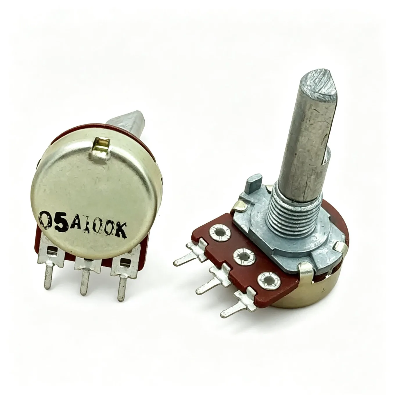 Original New 100% Single Potentiometer A100K Step 41-Point Axis Length 25MMF (SWITCH)