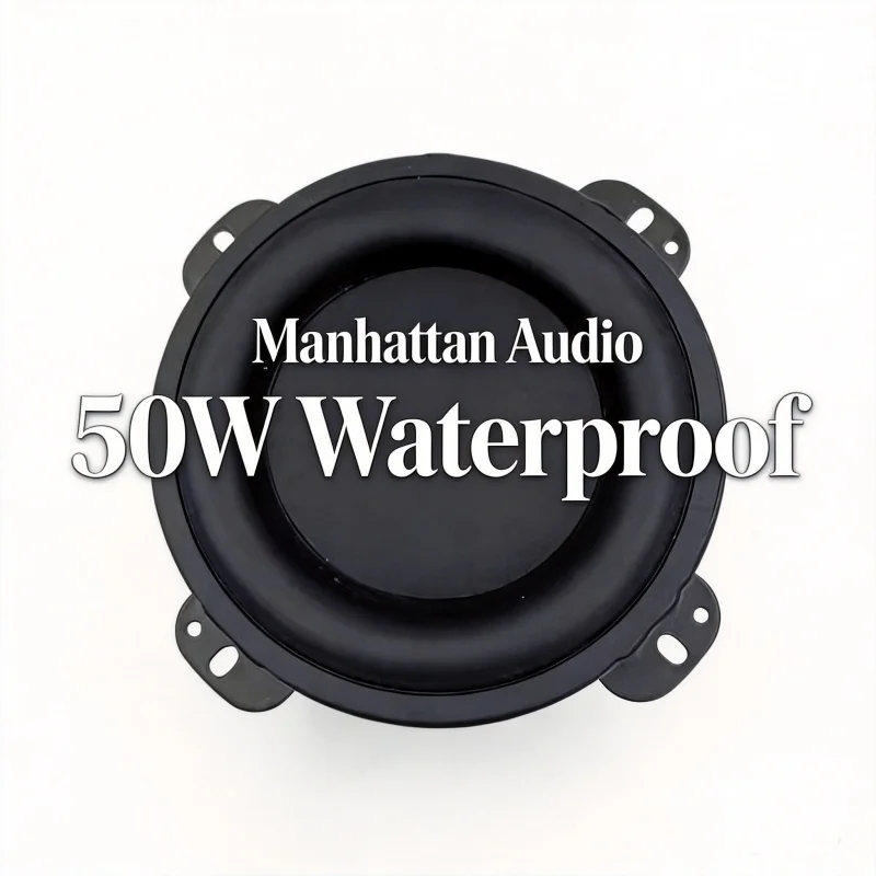 

DIY-динамик Manhattan 3,5 дюйма с ультра-мощными басами, водонепроницаемый Bluetooth-динамик 4Ω 50Вт с высококачественным драйвером