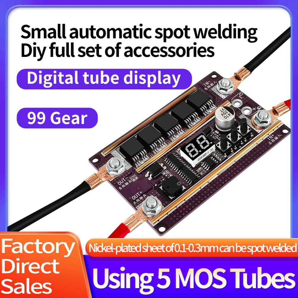 

12V Lithium Battery Control Board Kit with Automatically Trigger Welding Spot Welder PCB Circuit Board for DIY 18650 Batteries