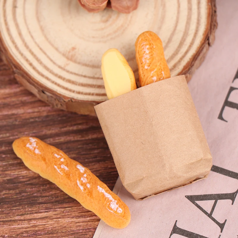 Poppenhuis Miniatuur brood Keuken Voedselaccessoires Simulatiespeelgoed