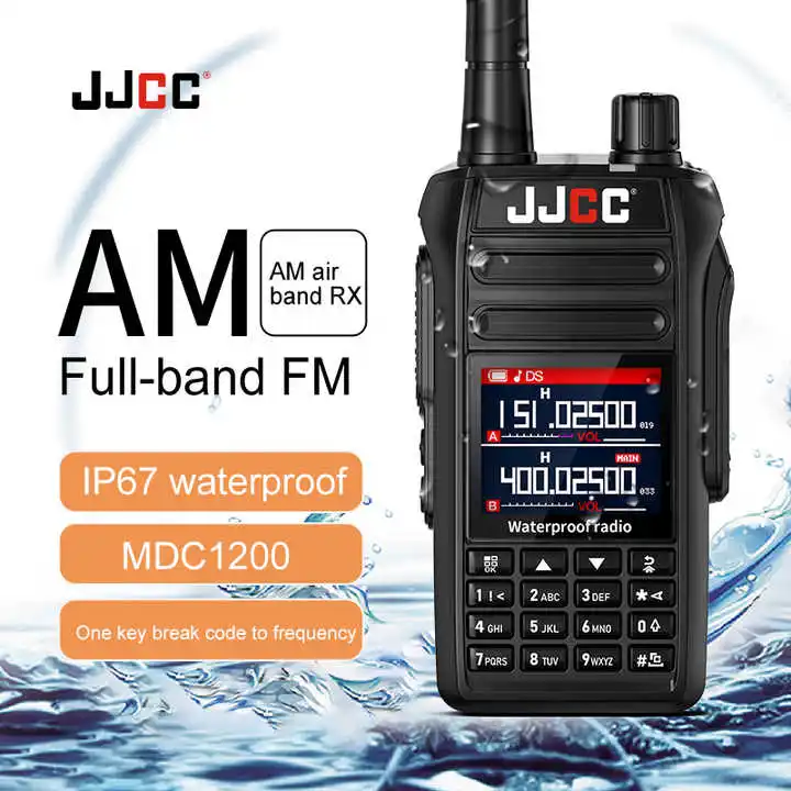 Wireless Full Band Custom JJCC Handheld BF Two Way Radio IP67 Waterproof 10W Long Range Distance JC-8900 Walkie Talkies