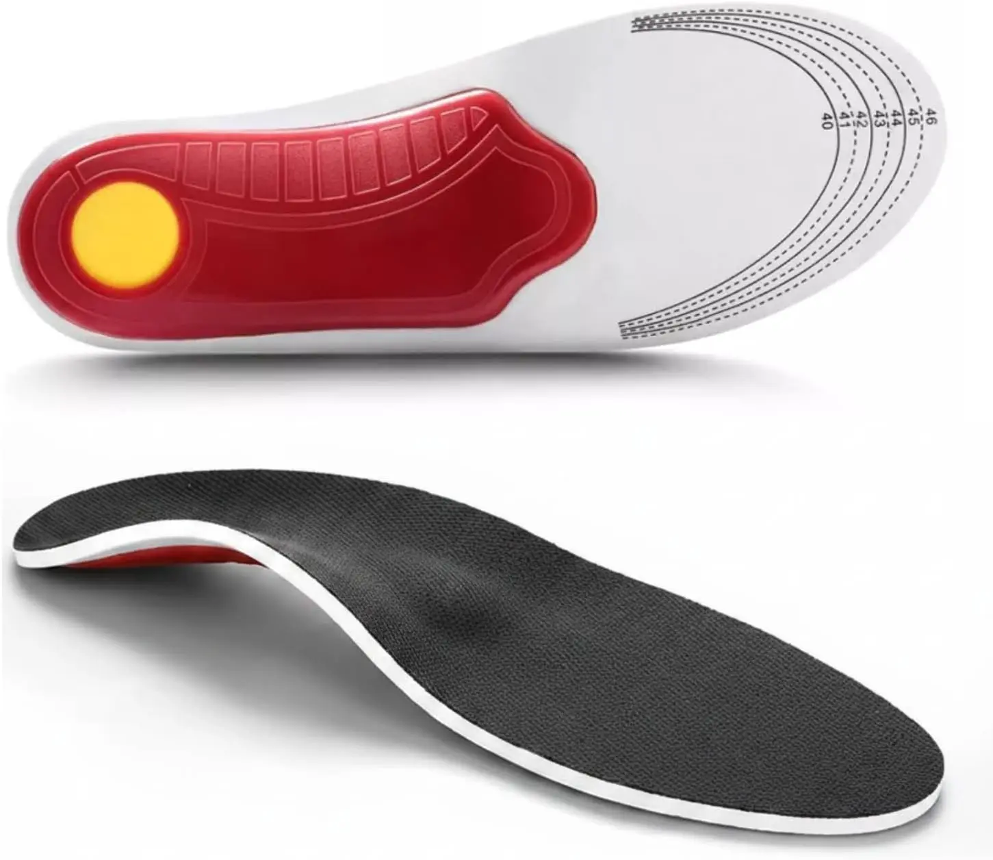 

Индивидуальные ортопедические стельки, свободная подгонка размера 40-46, с поддержкой свода стопы и амортизацией пятки, облегчают боль в стопах и коленях