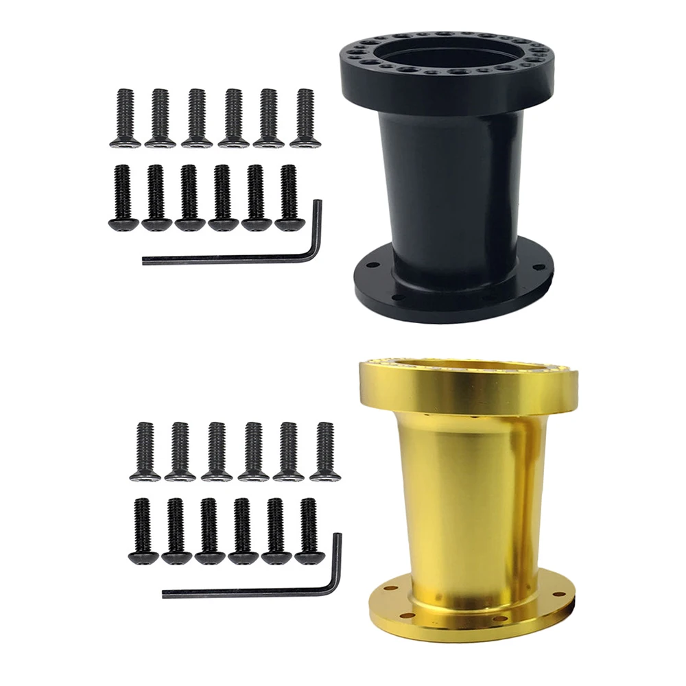 

Universal Steering Wheel Hub Spacers 83mm 57mm 51mm Steering Wheel Hub Boss Kit Adapter Spacers Black/Gold Aluminum Auto Parts