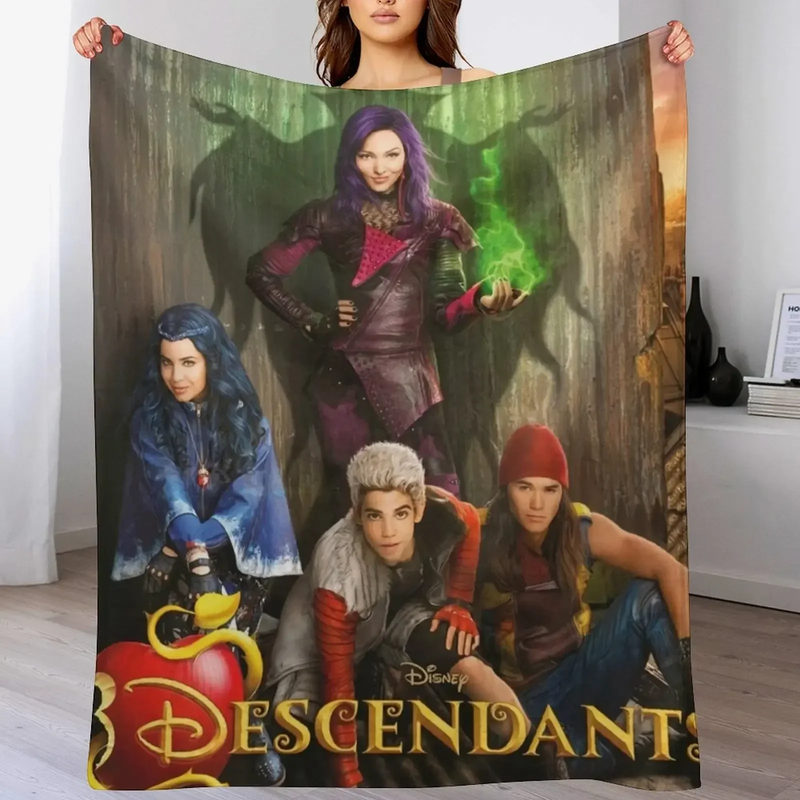 

Descendants Throw Blanket Kid'S Soft Plaid Blankets