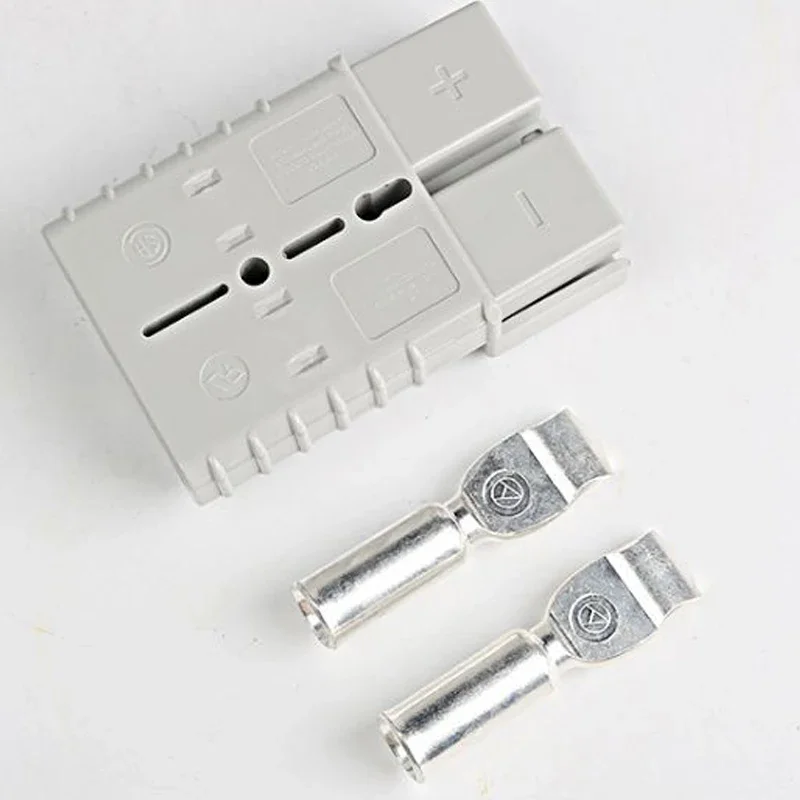 2 Pcs 120A 600V For Anderson Plug Forklift Battery Charging Plug Battery Connector Electric Battery Charging Connector