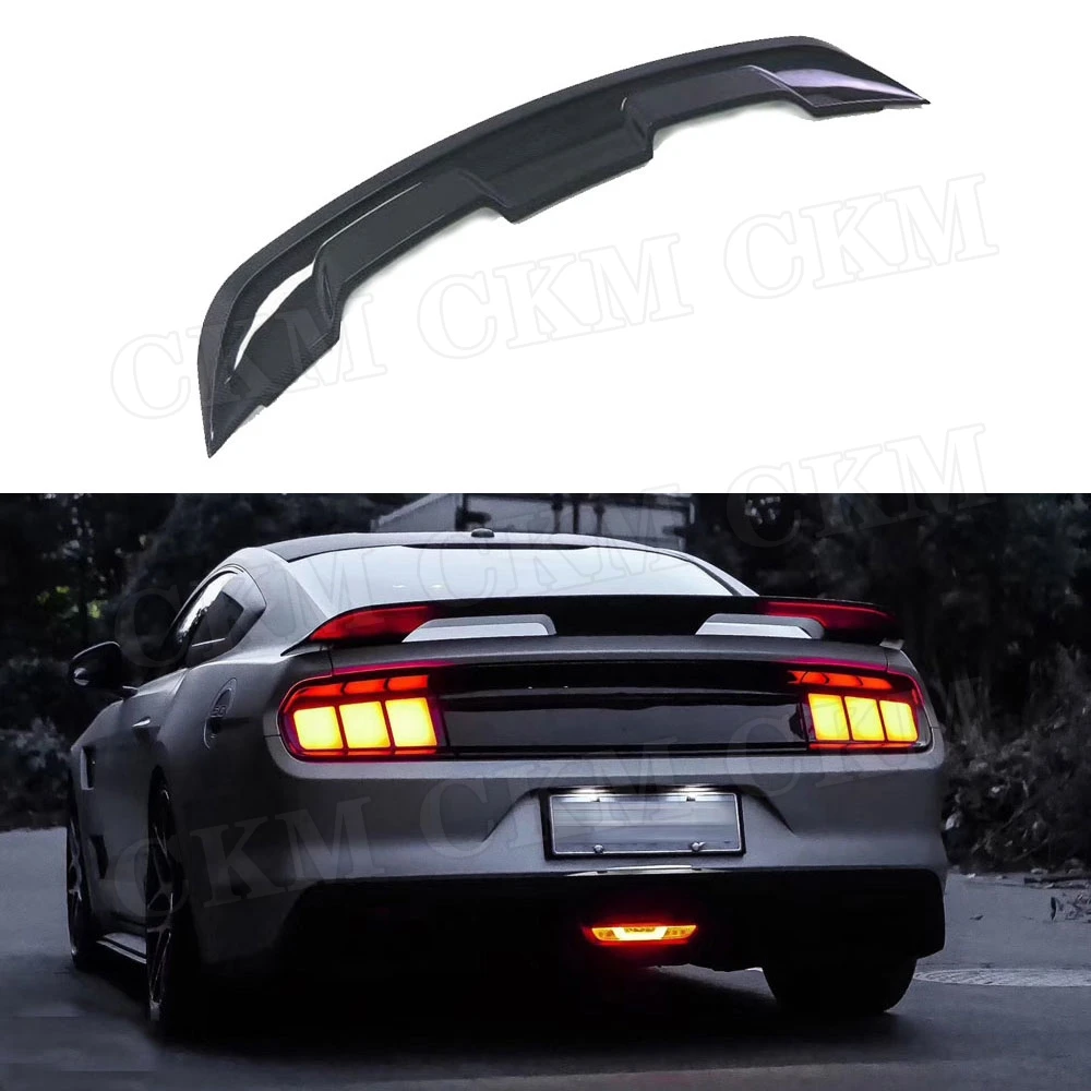 

Carbon Fiber Rear Spoiler Boot Racing Wings for Ford Mustang GT V8 V6 Coupe 2015 -2019 GT500 Style Trunk Spoiler FRP