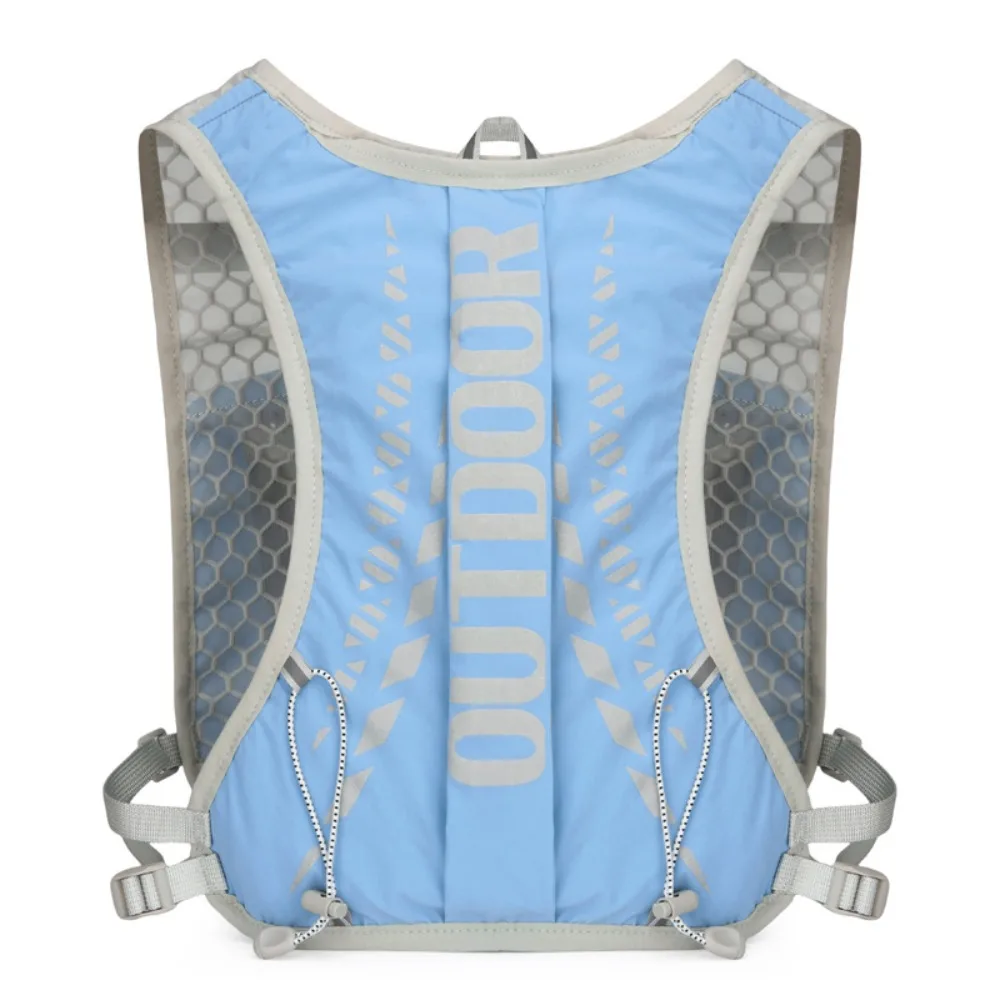 Nylon Hydration Backpack Breathable Vest Style Trail Running Backpack Lightweight Multiple Pockets Running Vest For Women Men