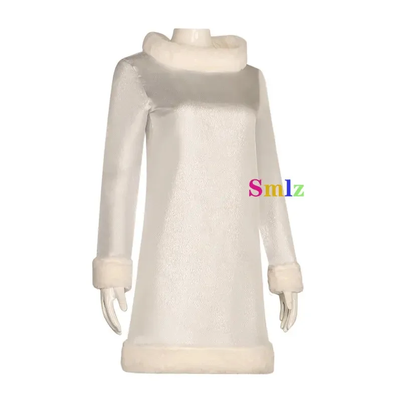 Enid Sinclair Cosplay Anime Wednesday Women Girls Costume Roleplay Fantasia White Dress Halloween Carnival Cloth Disguise Dress