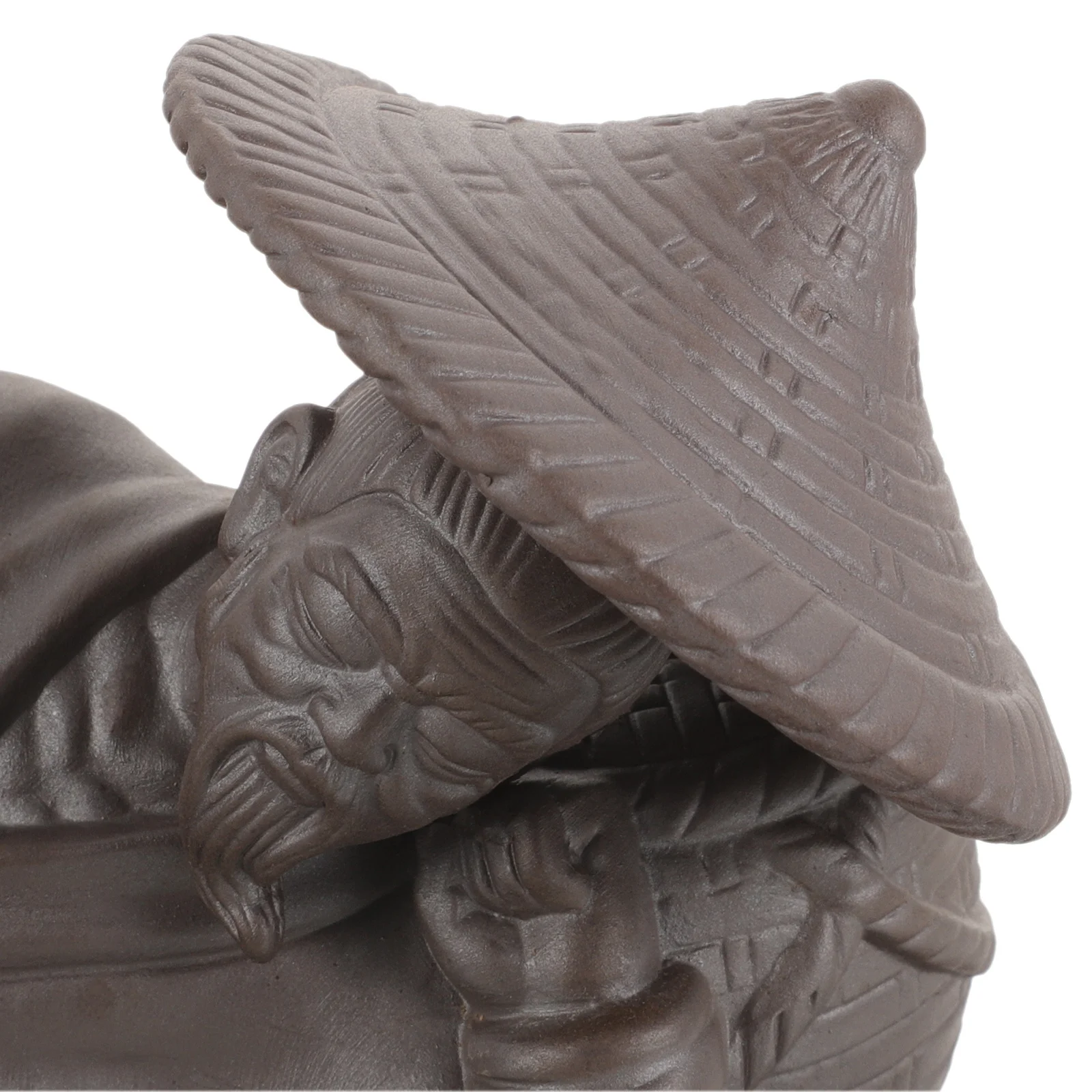 

Mini Ceramic Fisherman Decoration for Aquarium Bonsai Landscaping Realistic Fish Tank Ornaments Home Office Desk Decor