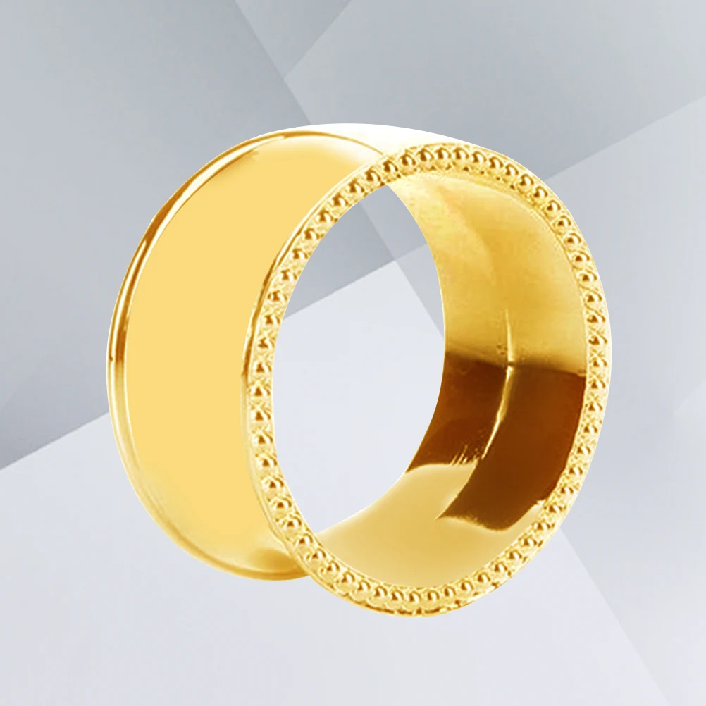 

4 pcs Stainless Steel Napkin Rings Rustproof Shiny Oval Metal Napkin Ring For Wedding Party Dinner Decoration Golden