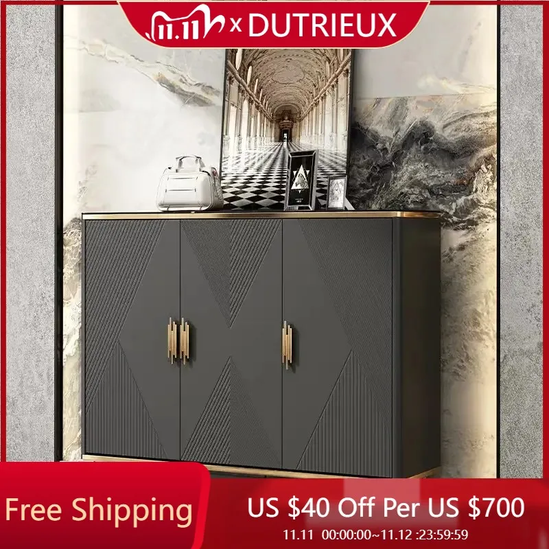 

Designer Living Room Shoe Cabinets Minimalist Nordic College Balcony Shoe Rack Aesthetic Big Size Gabinete Postmodern Furniture