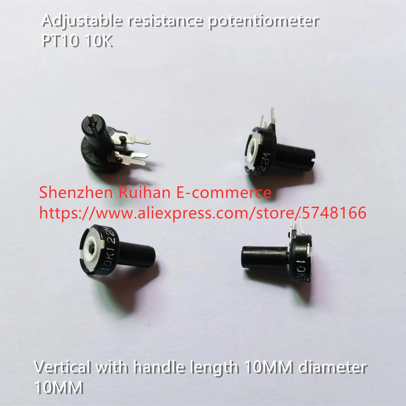 

Оригинальный новый 100% регулируемый потенциометр сопротивления PT10 10K вертикальный с ручкой, длина 10 мм, диаметр 10 мм (ПЕРЕКЛЮЧАТЕЛЬ)