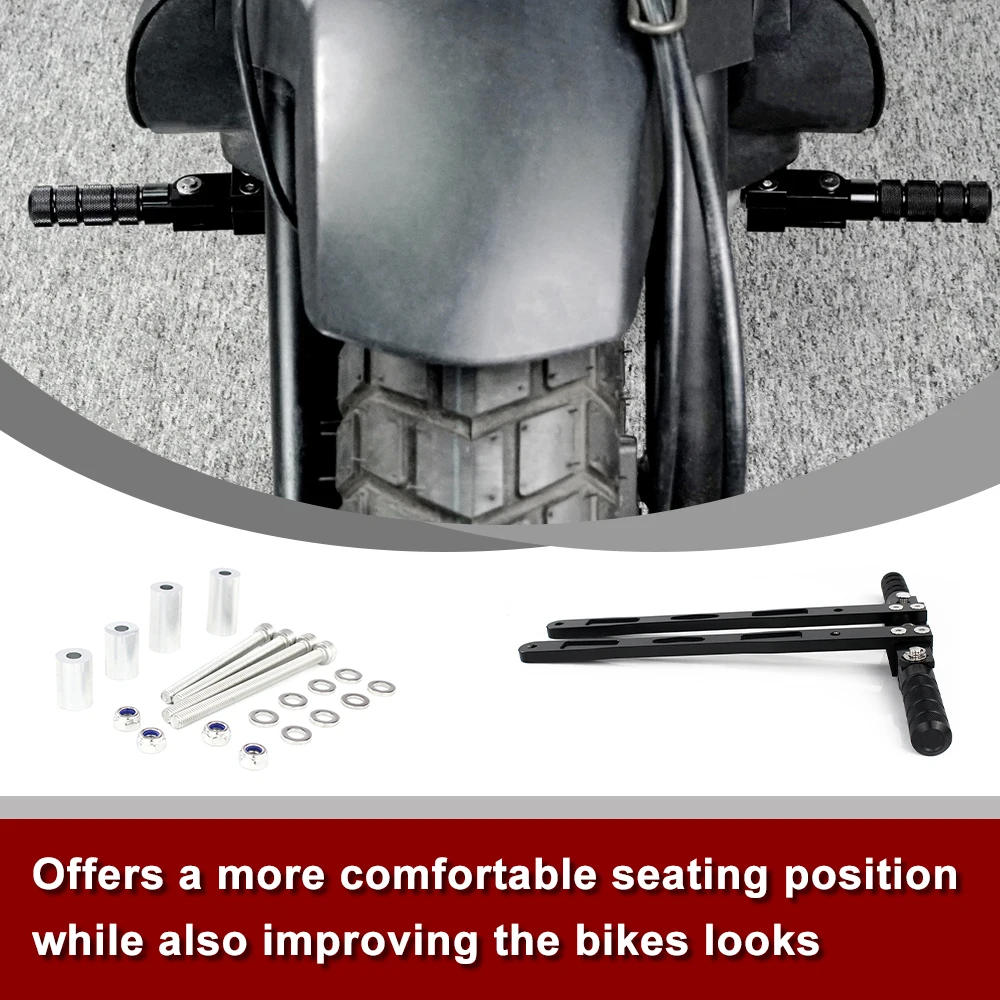 For Honda Ruckus 50 (Zoomer) 2003-2024 Motorcycle Rider FootRest Foot Peg Lowering Brackets Highway Foot Forward Rest Bracket