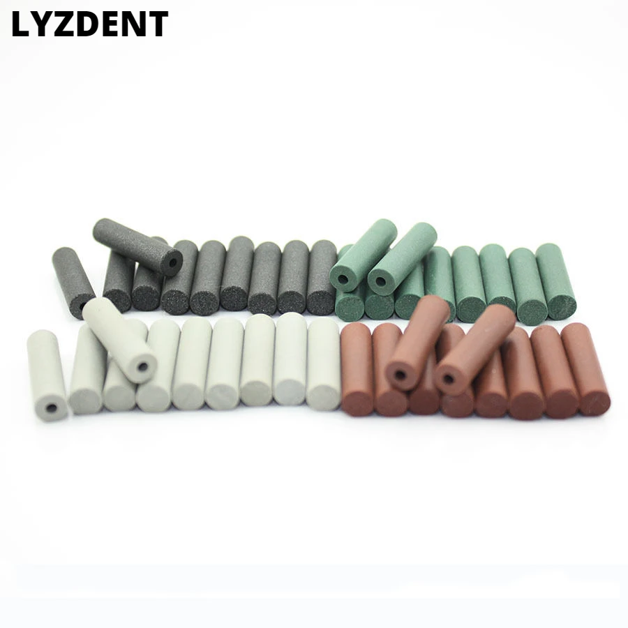 

LYZDENT 20Pcs/lot Rubber Points Polishing Pillar Wheels For Dental Lab Silicone Rubber Polishing Burs Polishers 2.35mm Shank