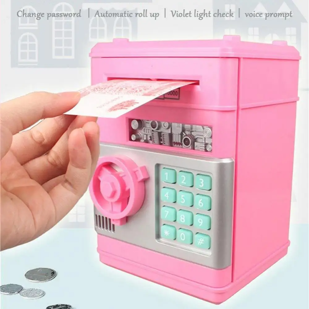 Elektronisches Passwort Spar büchse Code Schlüssels chloss Sparschwein automatische Geld sparen Spar büchse Zähler Mini Safe Box Kind Geschenk