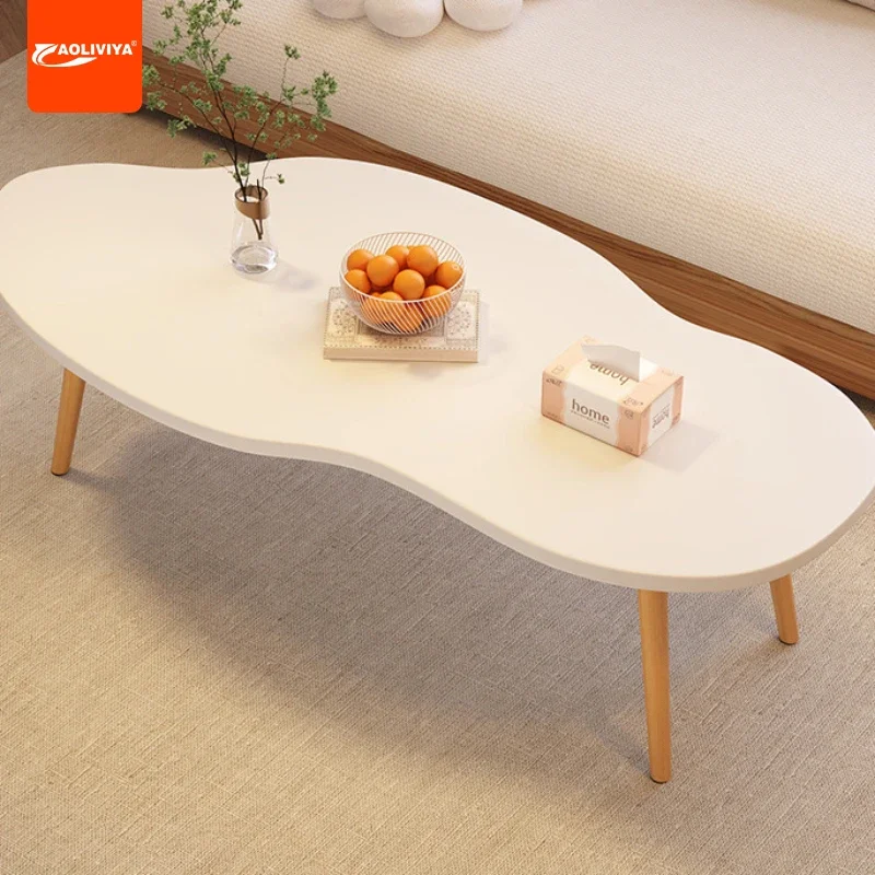 

Aoliviya Modern Minimalist Cream Style Coffee Table Rental House Small Apartment Bedroom Simple Side Table Small Table Nordic Li