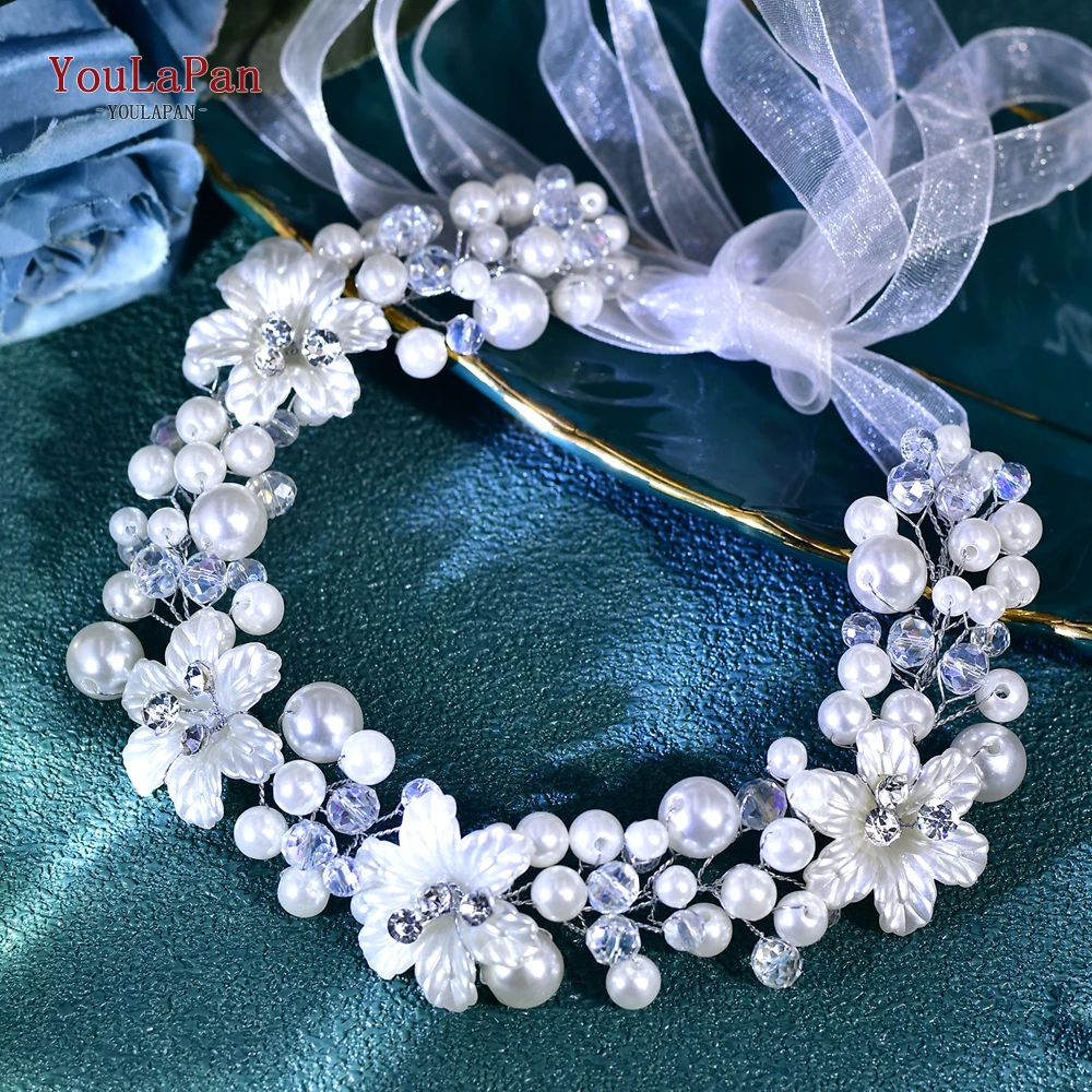 TOPQUEEN Elegant Pearl Crystal Waist Decorative Bride Wedding Dress Belt Women Dancing Party Belt Dress Waist Accessories SH796