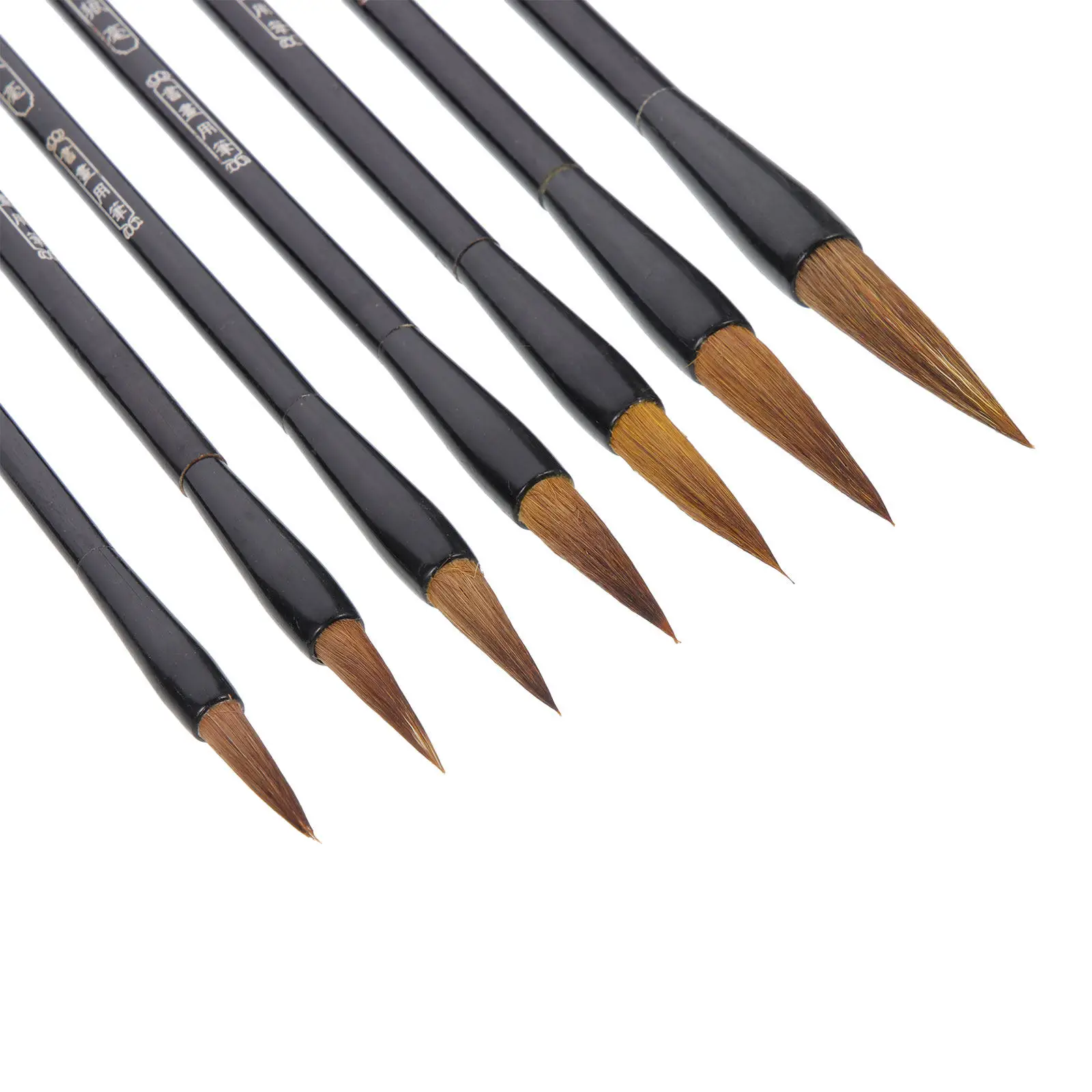 1Set Professional Wolf Hair Calligraphy Brush Pen Set Chinese Painting Tool for Watercolor Drawing Calligraphy Practice Portable