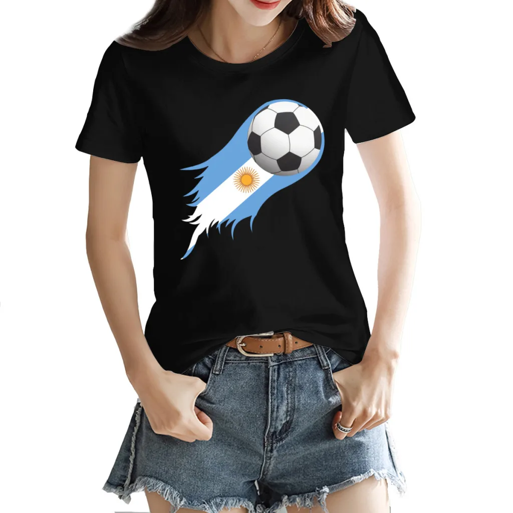 Argentina Football Team Lioneler and Messi Sports Championship T-shirt Football Gift Activity Competition Graphic Top tee