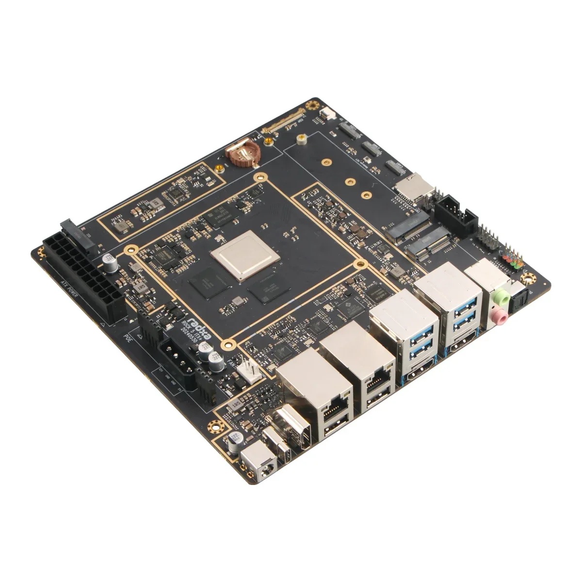 ROCK Pi 5 ITX+ RK3588 Radxa 8-Core-CPU Mini-ITX-Motherboard, LPDDR5 RAM, 8K HDMI und Dual M.2 M Key Connector