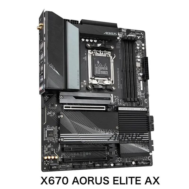 For Gigabyte X670 AORUS ELITE AX Motherboard 128GB AM5 DDR5 Support Ryzen 7000 Series CPU Mainboard 100% Tested OK Fully Work