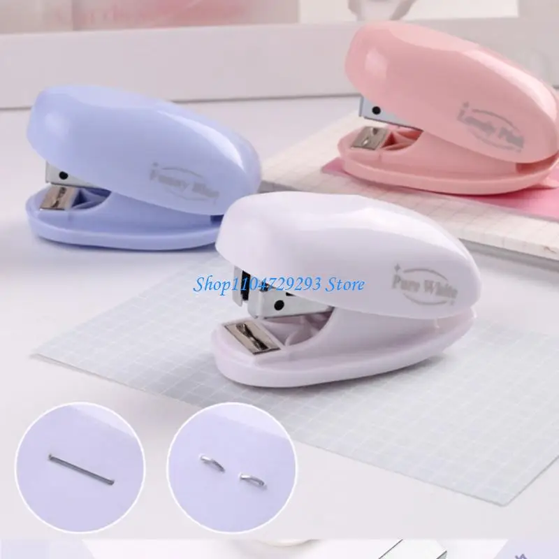 Y2GD Small Stapler Colorful Paper Binding Stapler Machine Fashion Stapler Stationery School Office Binding Paper Stapler