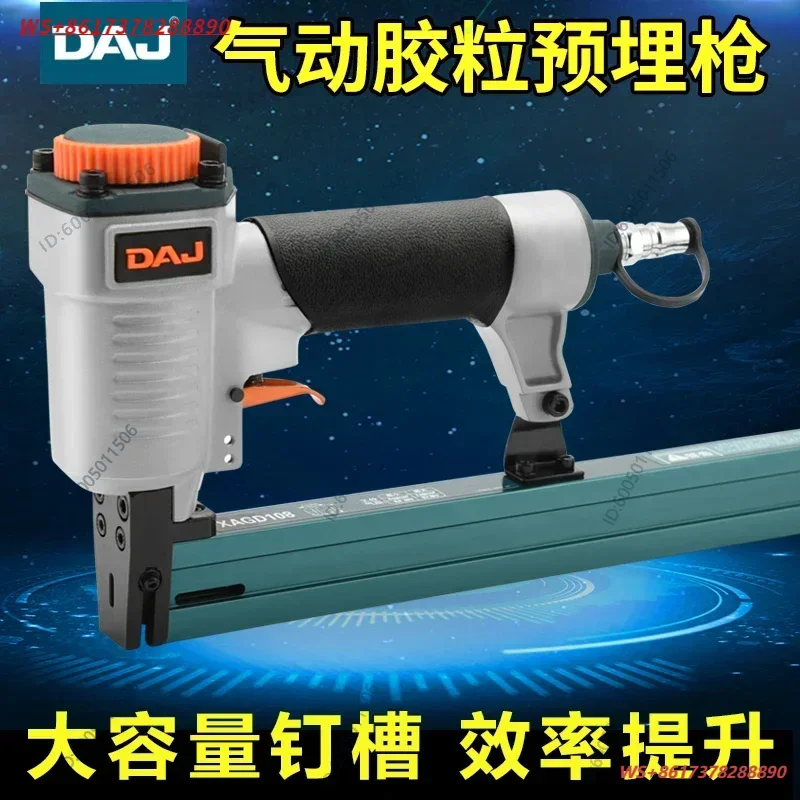 DAJ Colloidal  Furniture 3-in-1 Plastic Embedded Parts, Connectors Expansion Nut Air Nail Gun Rubber Plug White Child Granules