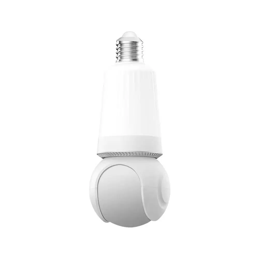 2MP/3MP Resolution E27 Bulb Camera Color Night Vision PTZ Smart Tracking Wifi Surveillance with LED Bulb Motion Detection Wifi