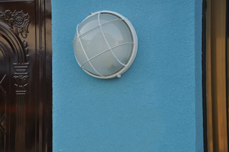 Painted Oval Outdoor IP65 Gate Wall Lamp Waterproof moisture-proof contracted garden Porch Wall light courtyard Wall Sconce