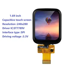 1.69 inch Capacitive Touch Screen Full View SPI Interface ST7789V Driver LCD Display