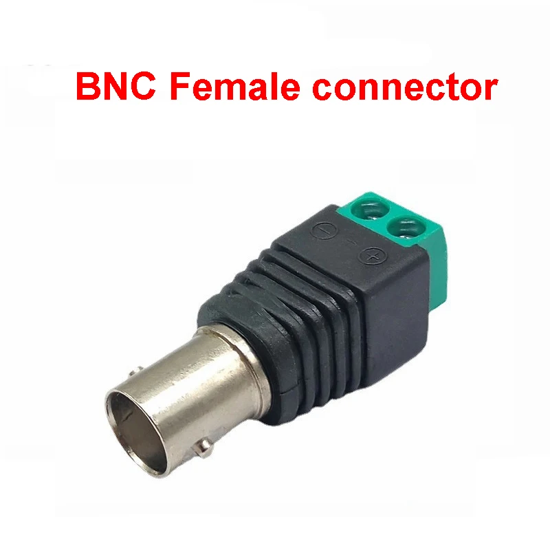 1PCS BNC Q9 Female Screw Connectors Socket Plug Connector Adapter Terminal Surveillance Camera UTP Audio Video CCTV