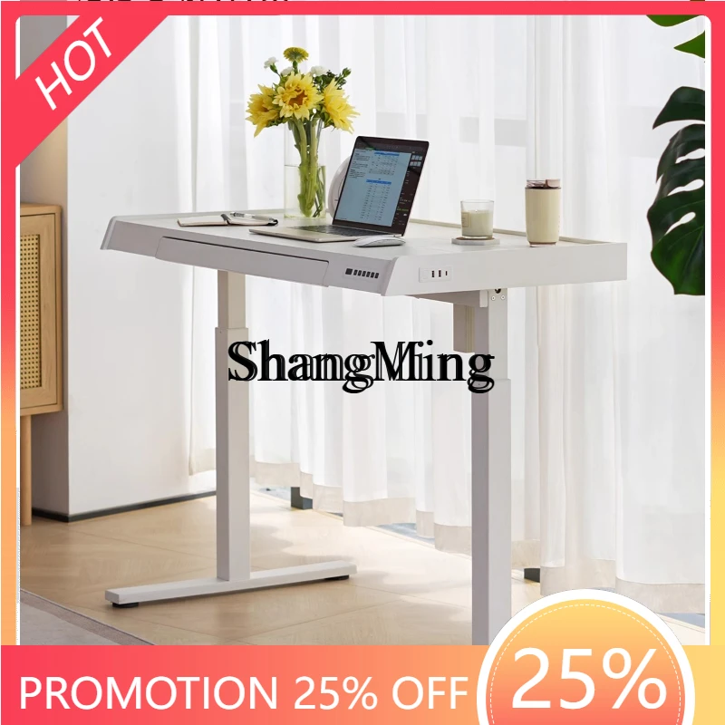 

Электрический подъемный стол SM премиум-класса с тонким корпусом, имитация массива дерева, для компьютера, офиса, дома, кабинета