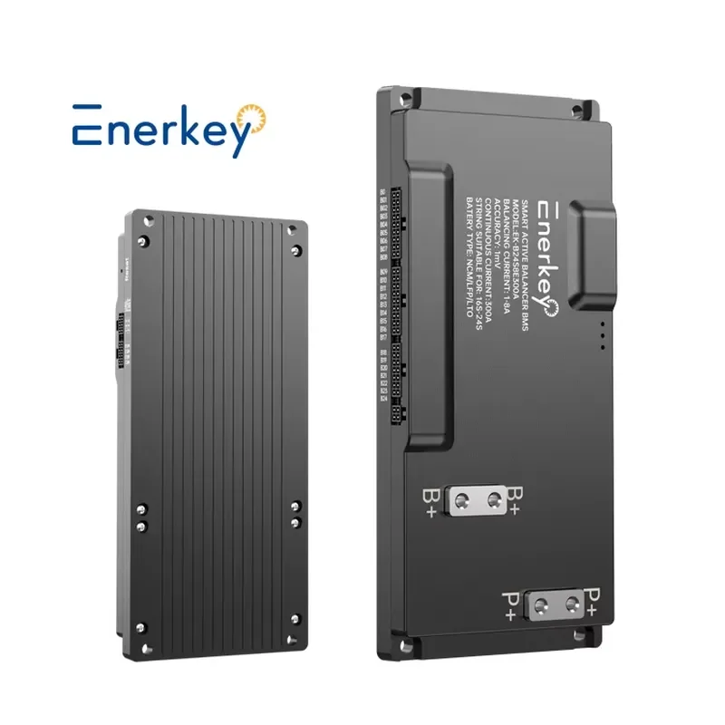 Enerkey BMS 200A 250A 300A 16S-24S Active Balance BMS Balance Current 8A Continuous Current 15A-300A Lifepo4 Li-ion LTO